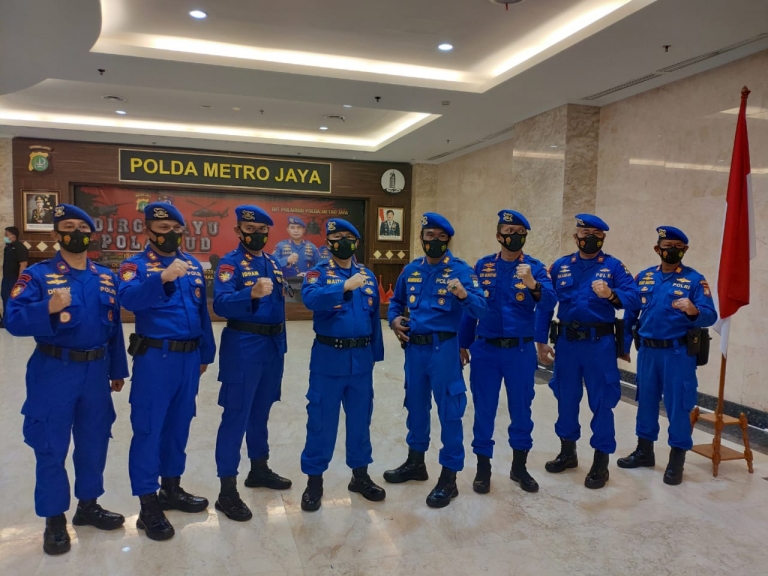 Upacara peringatan HUT Korps Polairud ke-70 di Aula Gedung Promoter Lantai 2. (Foto: PMJ News)