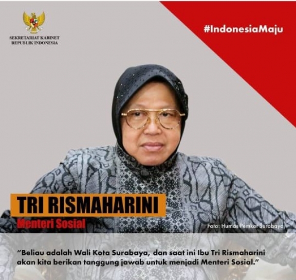 Tri Rismaharini (Menteri Sosial). (Foto: Instagram Setkab)