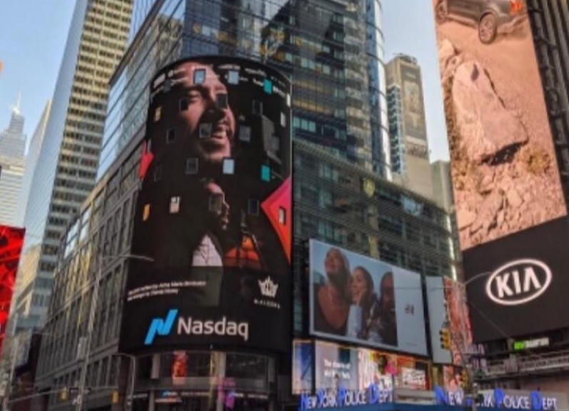 Klip Maruli Tampubolon di Times Square New York. (Foto ; PMJ/IG Maruli). 
