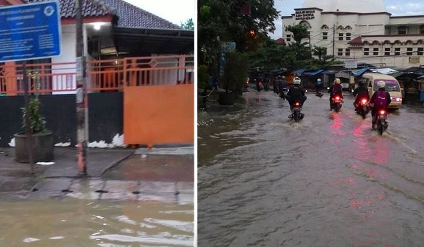 Banjir merendam sejumlah titik di Kota Bandung, Jawa Barat (Foto: PMJ News/Instagram)