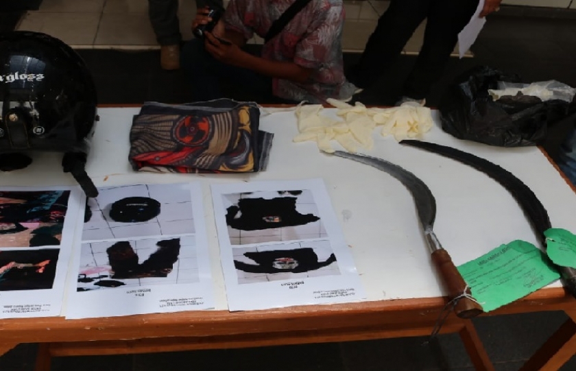 Barang bukti kasus pencurian dengan kekerasan yang diamankan Polres Metro Bekasi Kota. (Foto: PMJ News).