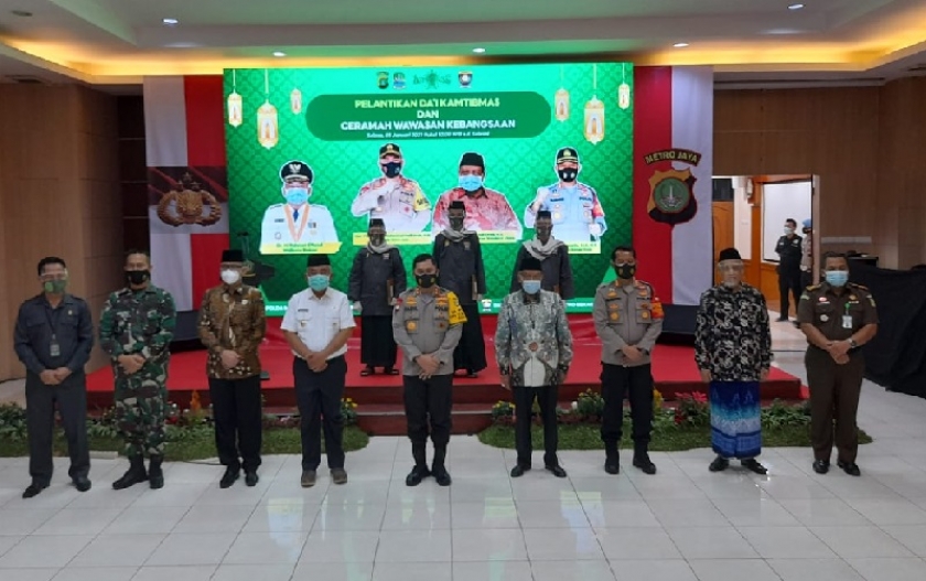 Acara pelantikan Dai Kamtibmas Polres Metro Bekasi Kota. (Foto: PMJ News).