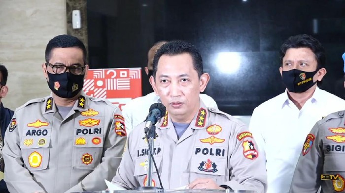 Komjen Pol Listyo Sigit Prabowo saat beri keterangan. (Foto ; Dok Polri). 