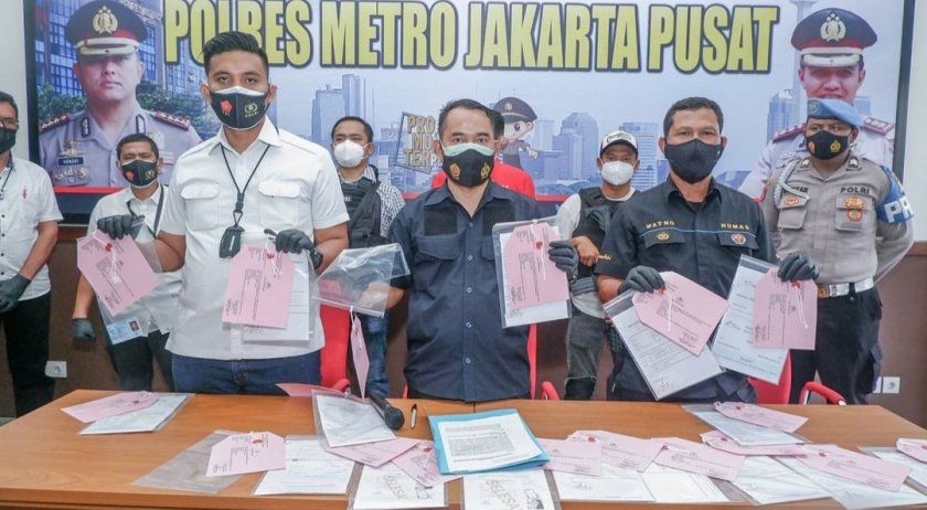 Keterangan Kasat Reskrim Polres Metro Jakarta Pusat, AKBP Burhanudin. (Foto: PMJ News/ Instagram Polres Jakpus). 
