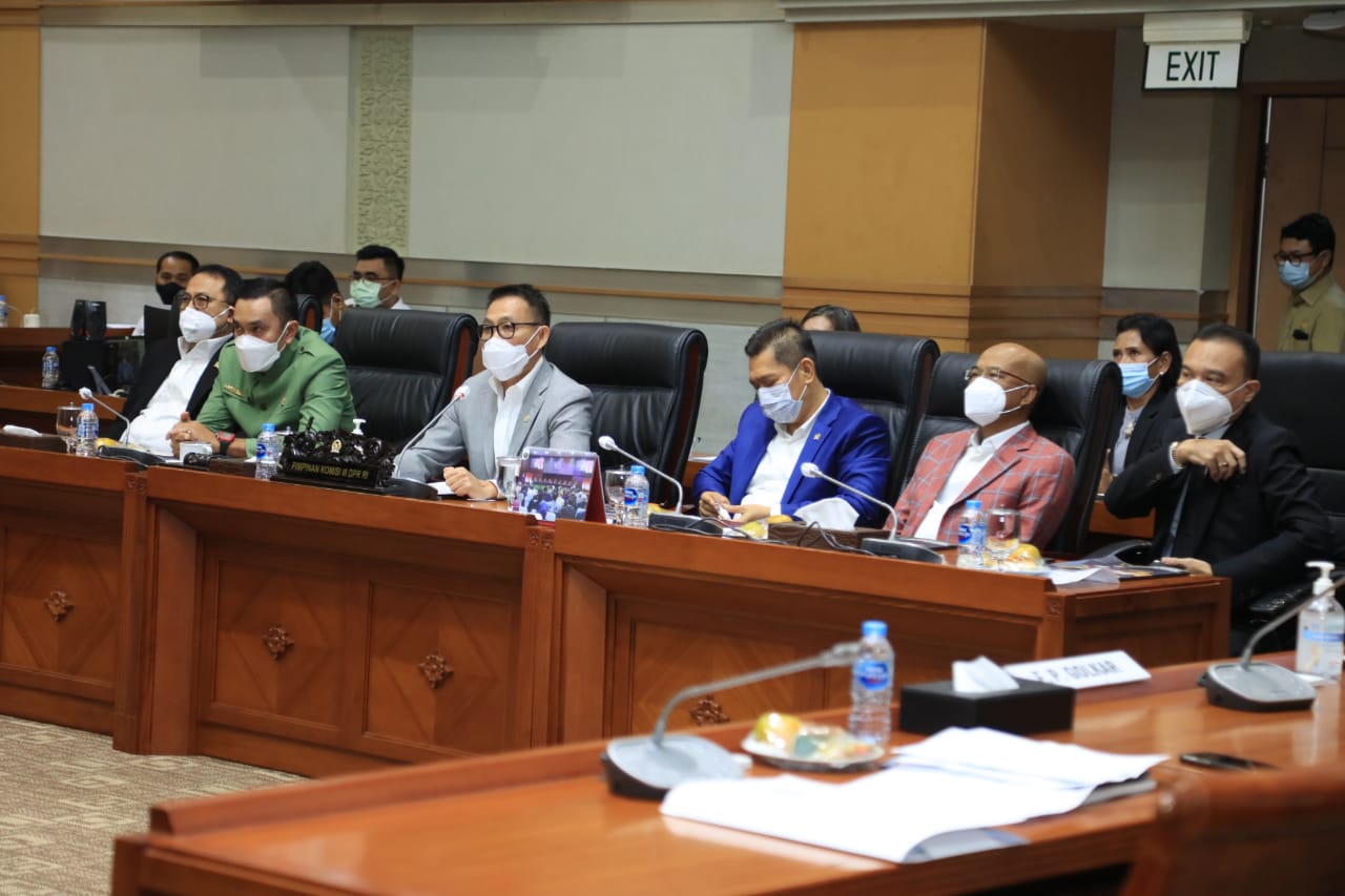 Anggota DPR yang melakukan Fit and Proper Test yang dilakukan Komjen Listyo Sigit Prabowo. (Foto: PMJ News)