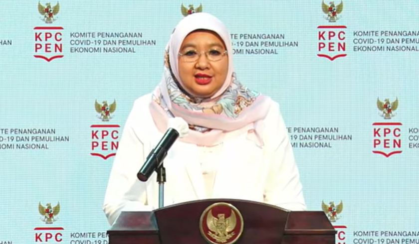 Juru Bicara Vaksinasi Covid-19 Kementerian Kesehatan, dr. Siti Nadia Tarmidzi. (Foto: PMJ News/YouTube Setpres).