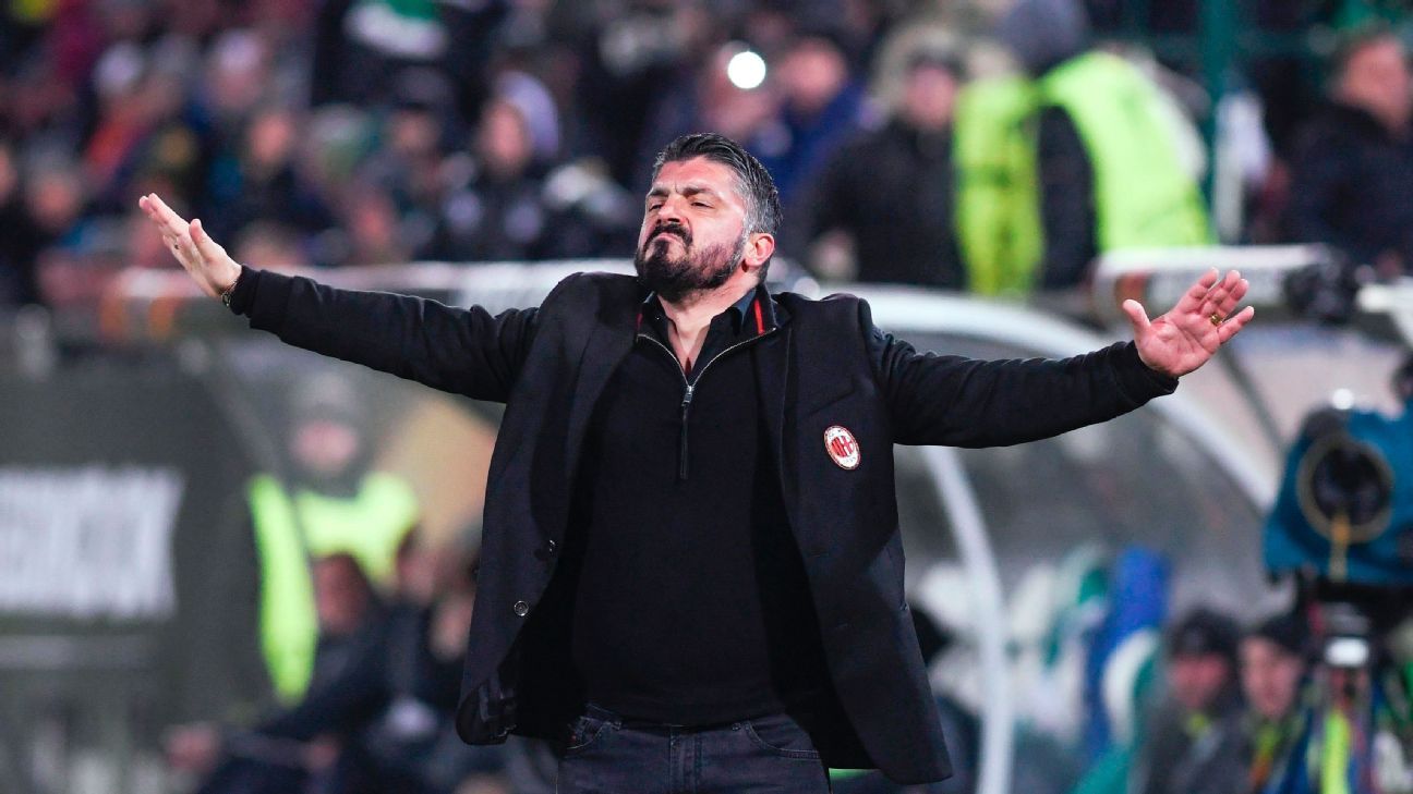Kemarahan Pelatih Napoli Gennaro Gattuso. (Foto: Dok Net)