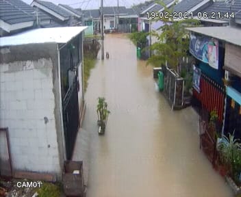 Banjir di wilayah Kabupaten Bekasi. (Foto: PMJ News). 