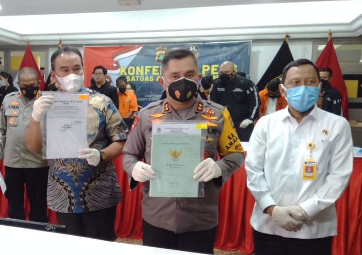 Kapolda Metro Jaya Irjen Pol Fadil Imran buka hotline kasus mafia tanah. (Foto ; PMJ/Yen). 