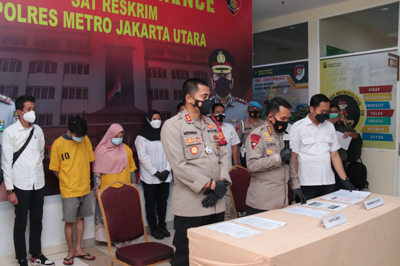 Keterangan Kapolres Jakarta Utara. (Foto: PMJ News). 