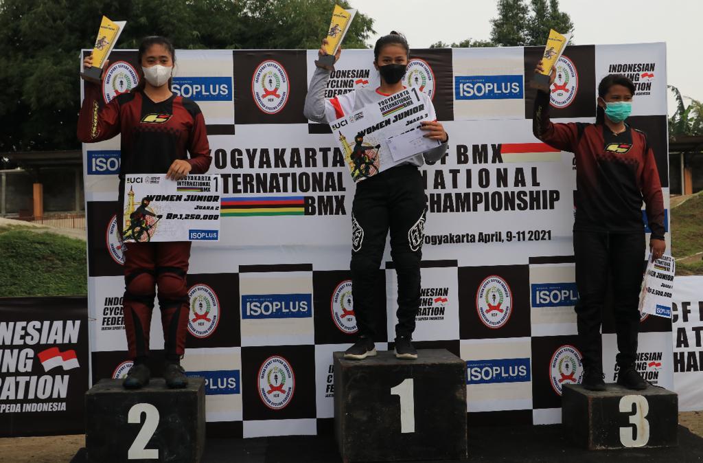 Para pemenang di kejuaraan ICF BMX Internasional Championship 2021. (Foto: PMJ News)