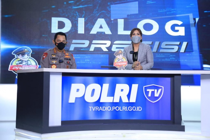 Kapolri Jenderal Listyo Sigit dialog dengan Pimpinan Redaksi Polri TV-Radio. (Foto : Dok PMJ). 