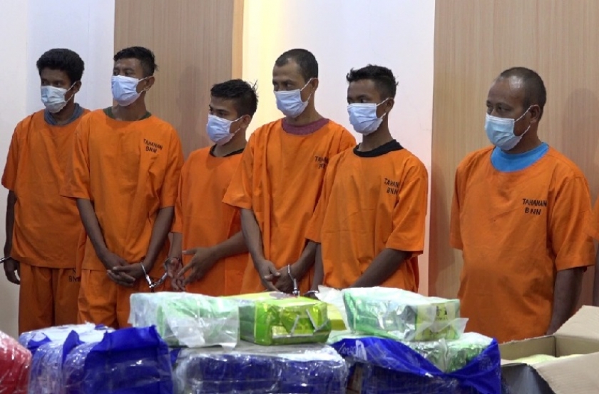 BNN menggelar konferensi pers pengungkapan kasus narkoba. (Foto: PMJ News/Polri TV).