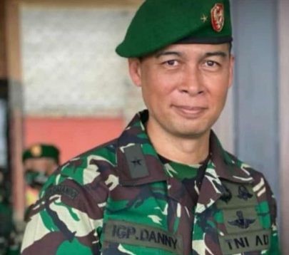 Gugurnya Brigjen TNI Putu IGP Danny (Dani) Nugraha Karya yang menjabat Kepala Badan Intelijen Nasional Daerah (Kabinda) Papua. (Foto: PMJ News). 