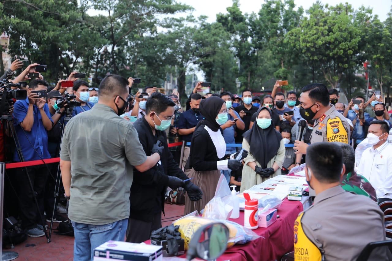 Keterangan Kapolda Sumut Irjen Pol Panca Putra Simanjuntak soal kasus alat rapid antigen bekas. (Foto: PMJ News/ Polri TV). 