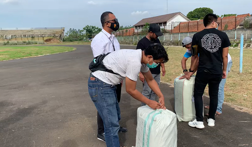 Polres Metro Tangerang Kota berhasil menggagalkan penyelundupan dan pengiriman narkotika jenis ganja seberat 64 kilogram. (Foto: PMJ News).