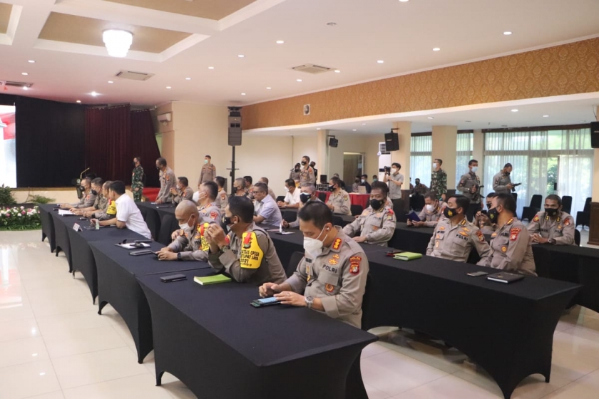 Rapat koordinasi Polda Metro Jaya dengan sejumlah lembaga mengantisipasi pemudik. (Foto:PMJ News/Yenni)