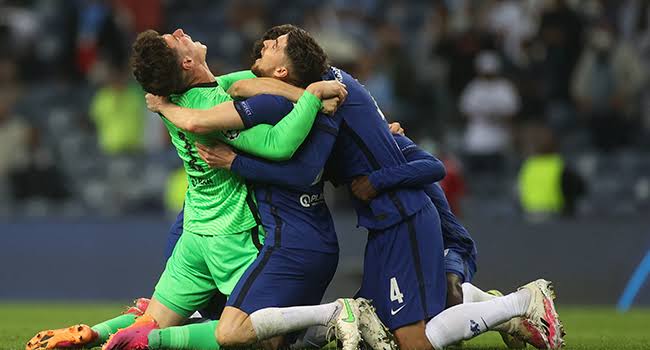 Selebrasi para pemain Chelsea usai melesakkan gol ke gawang City. (Foto: Dok Net)