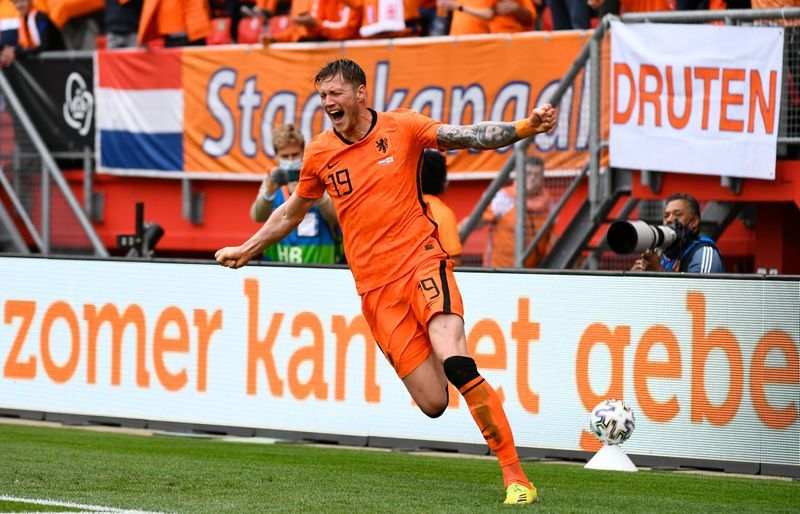 Selebrasi para pemain Timnas Belanda karena sukses melesakkan gol.(Foto: Dok Net)