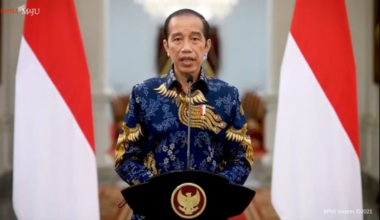 Keterangan Presiden Jokowi. (Foto: Tangkapan layar YouTube Sekkab). 