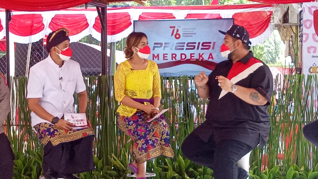 Ivan Gunawan ikut hadir di Gerai Vaksin Merdeka di Sawah Baru, Jakarta Pusat. (Foto: PMJ News/Yeni)