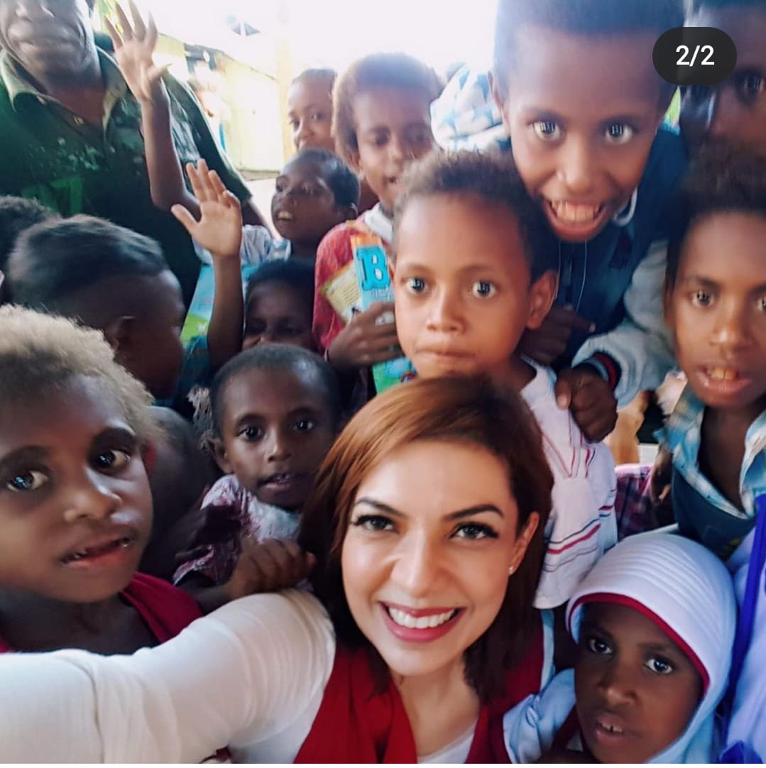 Najwa Shihab bersama anak-Nak Indonesia Timur. (Foto: Instagram) 
