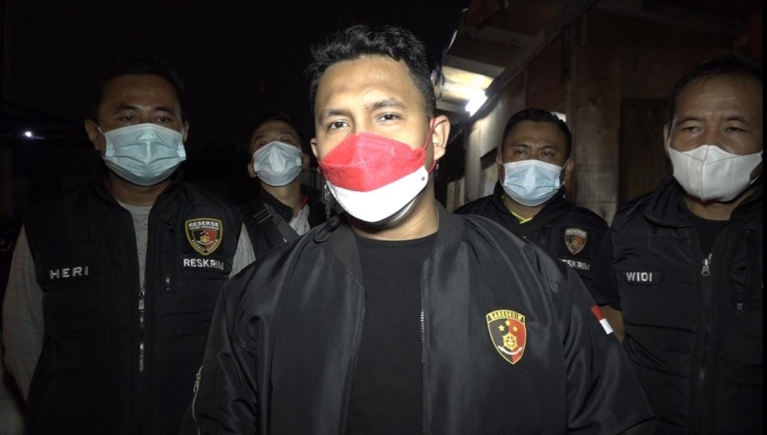 Kanit Reskrim Polsek Kembangan AKP Ferdo Alvianto dan jajarannya. (Foto:PMJ News)