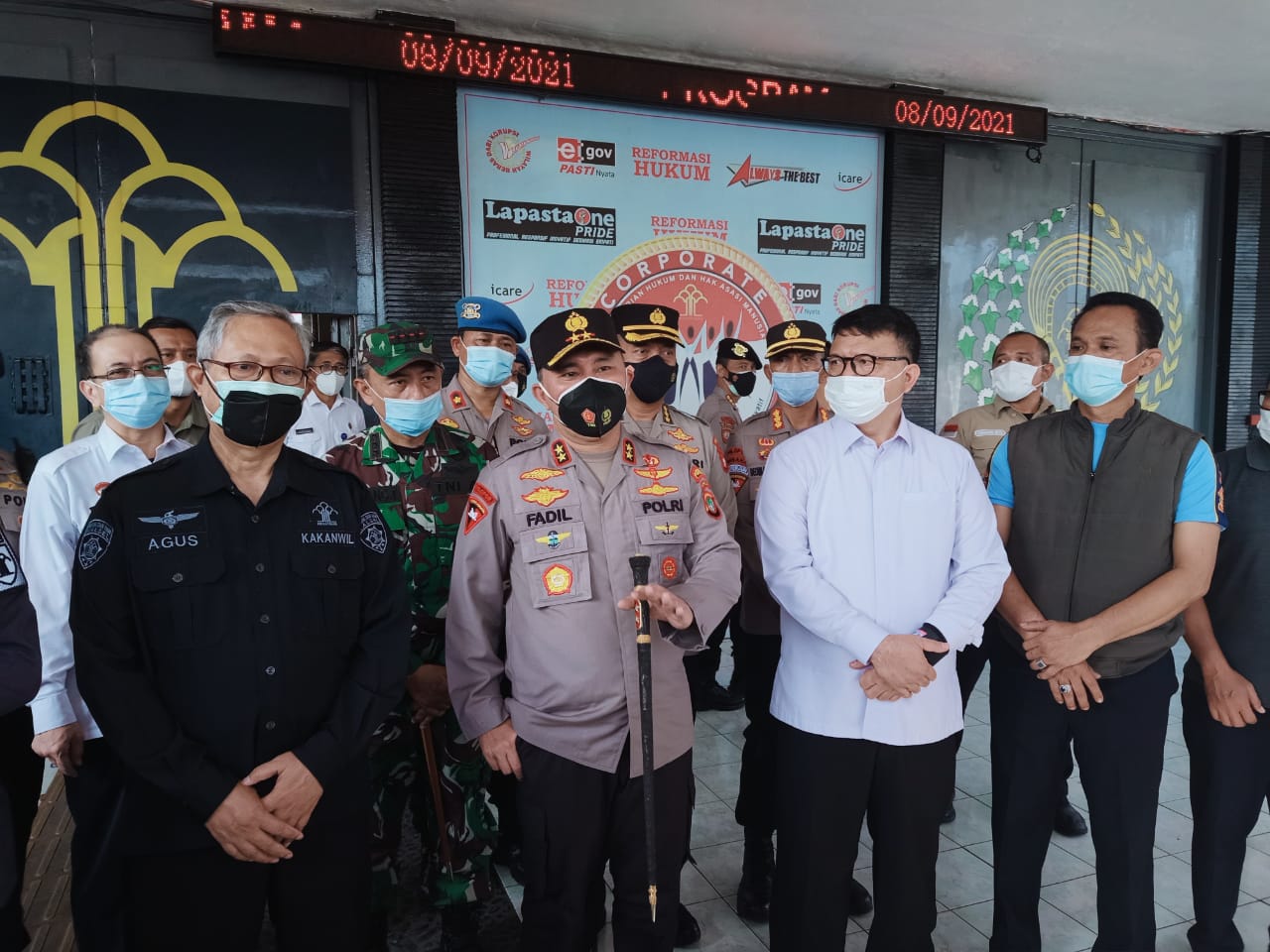 Kepala Kantor Wilayah Kementerian Hukum dan HAM Banten, Agus Toyib di Tangerang. (Foto: PMJ/Gtg). 