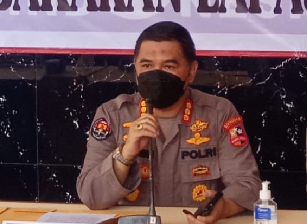 Kabag Penum Divisi Humas Polri, Kombes Pol Ahmad Ramadhan dalam konferensi pers. (Foto: PMJ News/Yeni).