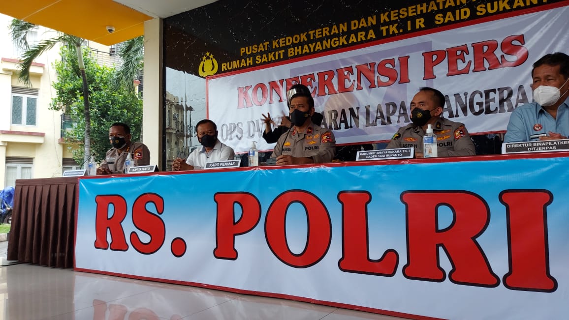 Konferensi Pers terkait identifikasi korban kebakaran lapas Tangerang. (Foto: PMJ News/Yeni)