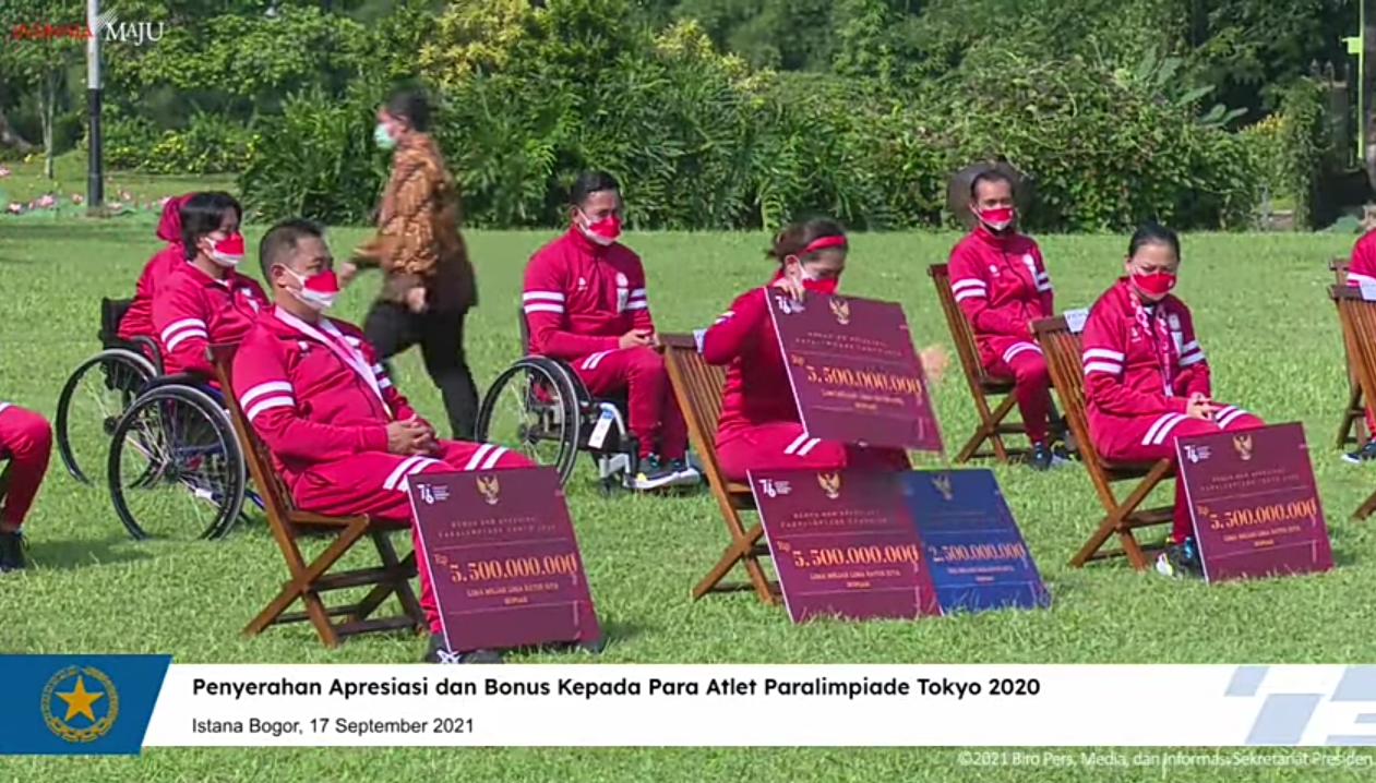 Atlet Paralimpiade di Istana Negara. (Foto: PMJ/Setpres). 
