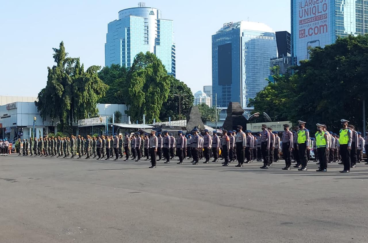 Upacara Operasi Patuh Jaya 2021. (Foto: PMJ/Yeni). 