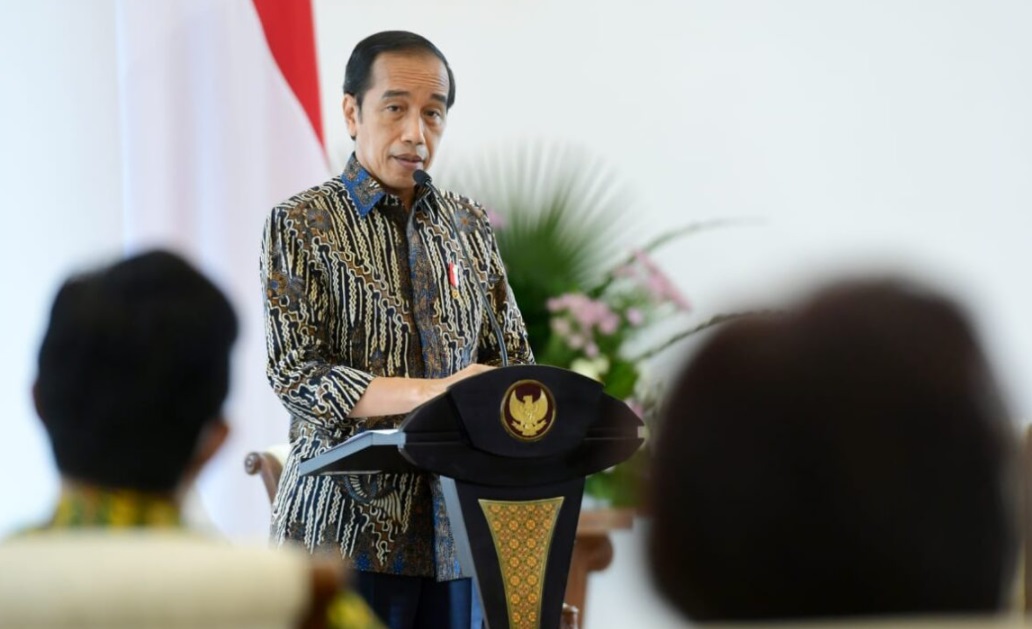 Presiden Joko Widodo saat memberikan arahan. (FOto: PMJ News/BPMI Setpres).
