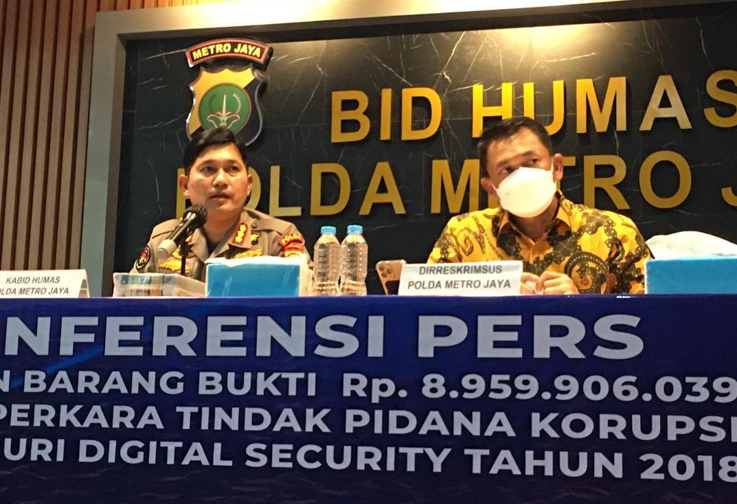 Polda Metro Jaya menggelar konferensi pers terkait kasus dugaan Korupsi PT PDS. (Foto: PMJ News/Yeni)