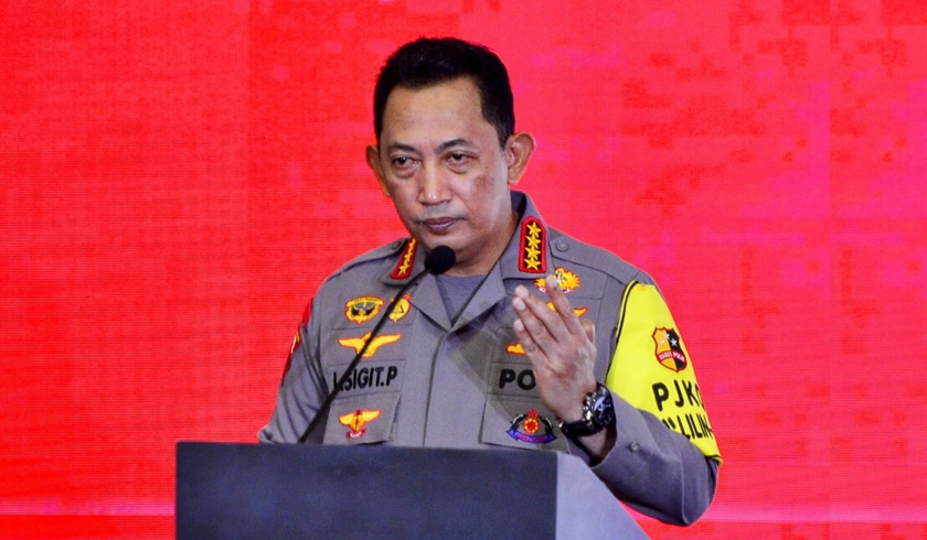 Kapolri Jenderal Listyo  Sigit Prabowo saat memberikan arahan. (Foto: PMJ News).