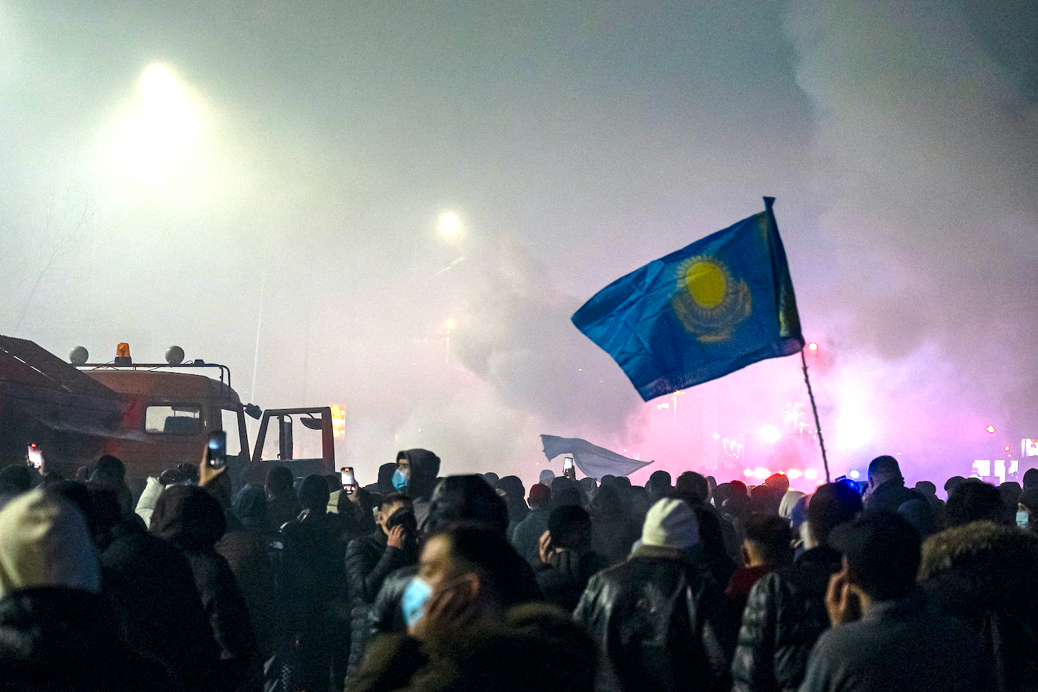 Kerusuhan di Kazakhstan. (Foto: Dok Net). 