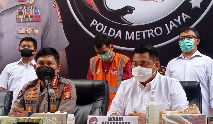 Kabid Humas Polda Metro Jaya, Kombes Pol Endra Zulpan merilis pengungkapan kasus narkoba. (Foto: PMJ News/Yeni)