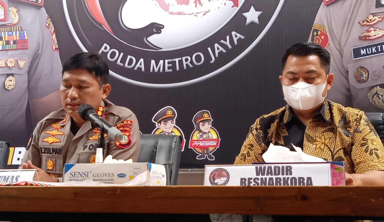 Kabid Humas Polda Metro Jaya, Kombes Pol Endra Zulpan saat konferensi pers. (Foto: PMJ News/Yeni)