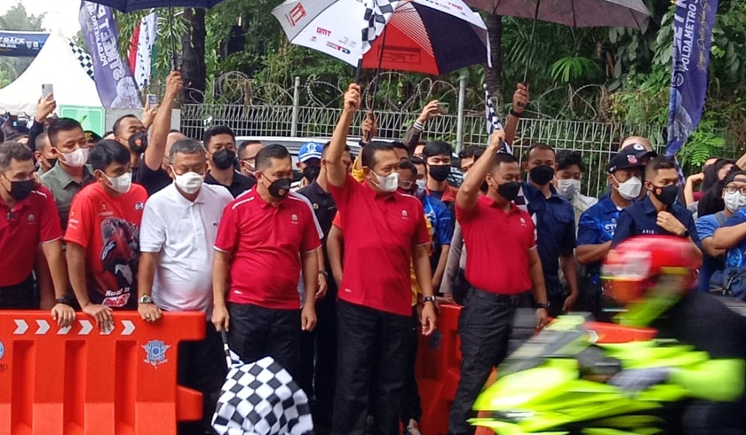 Kapolda Metro Jaya, Irjen Pol Fadil Imran saat membuka ajang balap Street Race di Ancol. (Foto: PMJ News/Yeni)