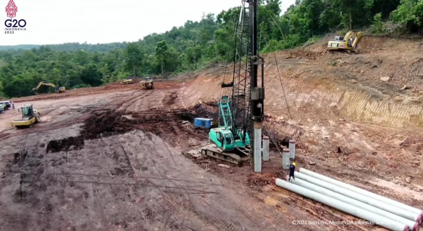Proyek hilirisasi batu bara di Muara Enim Sumatera Selatan. (Foto: PMJ News/BPMI Setpres)