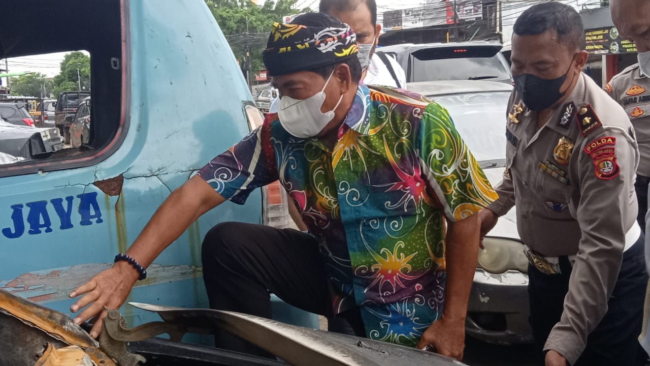 Gubernur Kalimantan Utara Zainal Arifin Paliwang di Polres Jakpus. (Foto: PMJ News/ Yeni). 