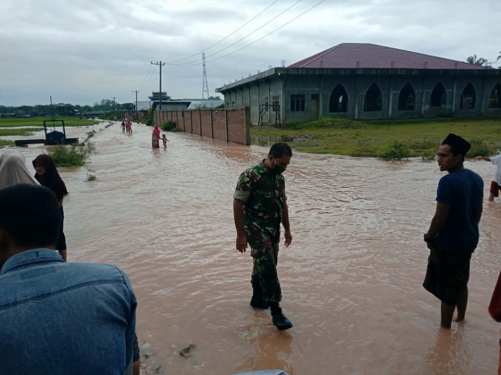 Banjir yang menerjang wilayah Aceh Timur. (Foto: PMJ News).