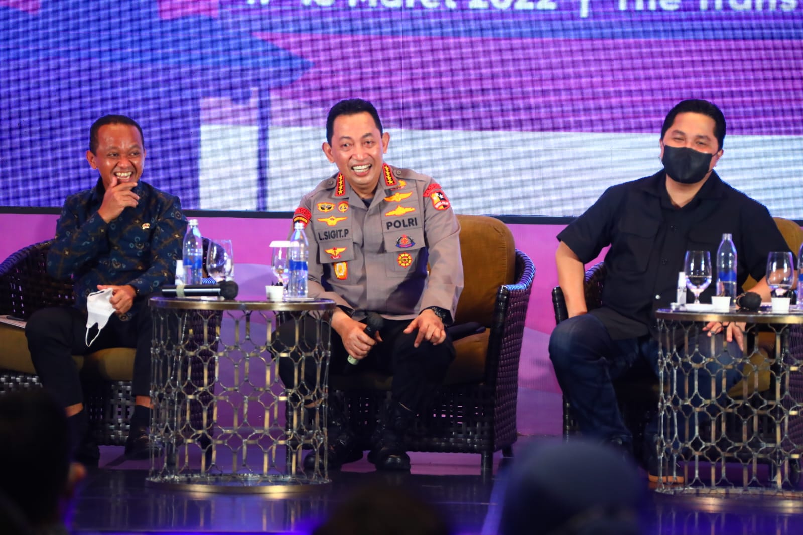 Kapolri Jenderal Listyo Sigit Prabowo bersama anggota HIPMI. (Foto: PMJ News). 