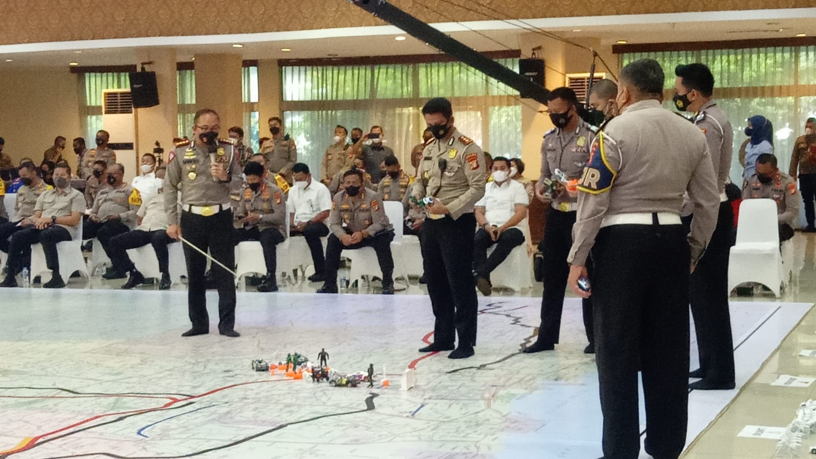 Forum Group Discussion (FGD) Tactical Floor Game Polda Metro Jaya dalam persiapan dan pengamanan Ramadhan dan Idul Fitri 2022. (Foto: PMJ News/Yeni)