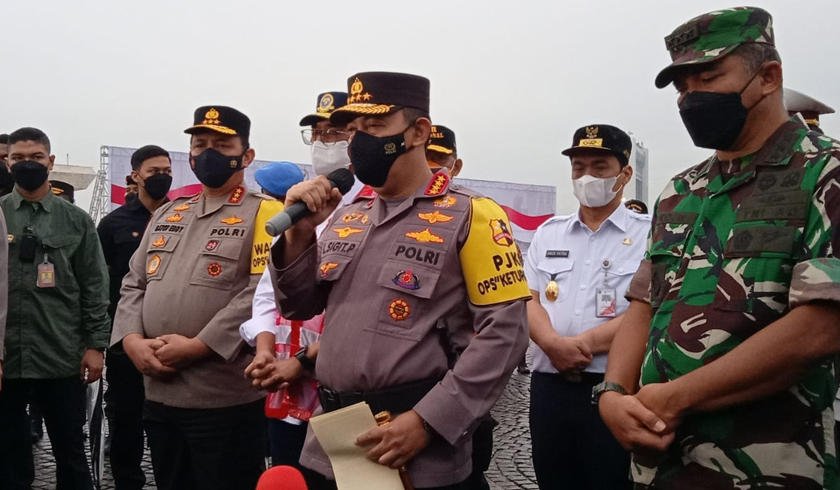 Kapolri Jenderal Listyo Sigit Prabowo seusai apel Operasi Ketupat 2022 di Monas, Jakarta Pusat (Foto: PMJ News/Yeni)