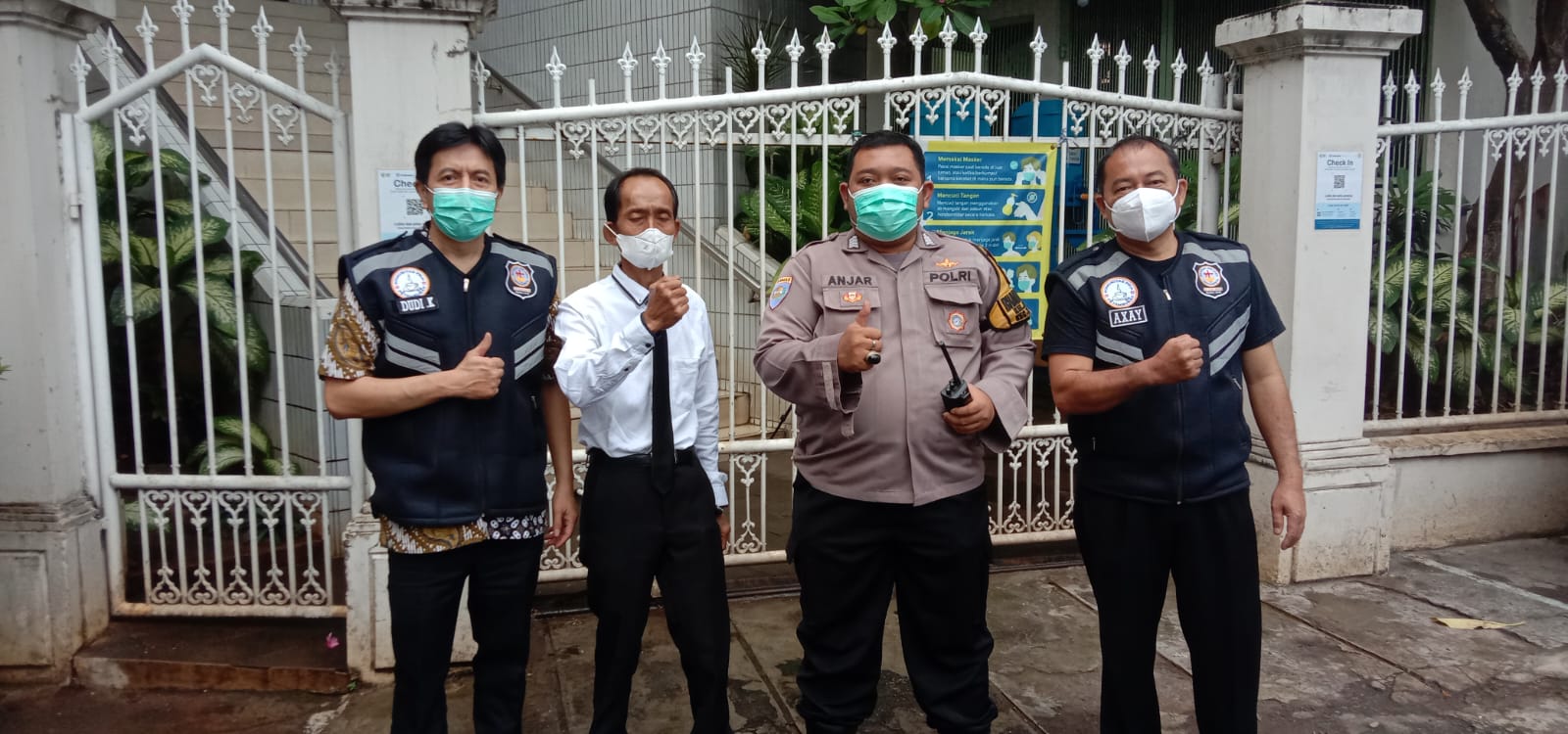Pengamanan Misa di Gereja Jakarta Pusat.(Foto: PMJ News)