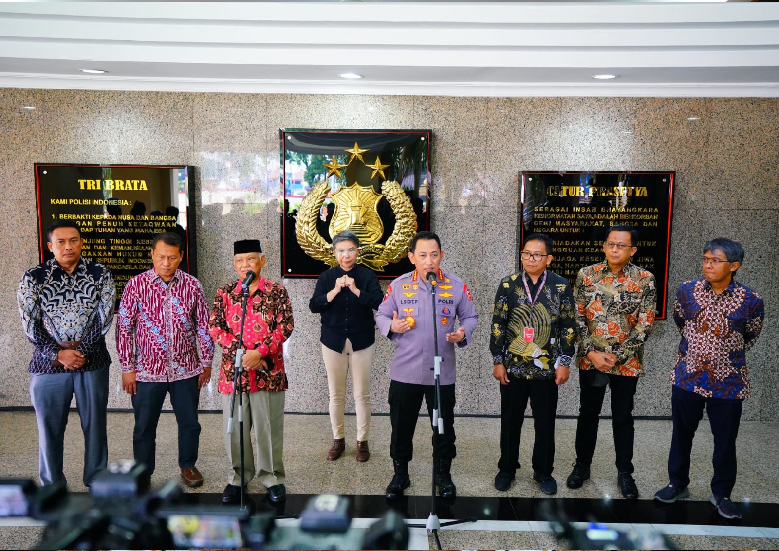 Kapolri Jenderal Listyo Sigit Prabowo menerima audiensi Dewan Pers Indonesia. (Foto: PMJ News)