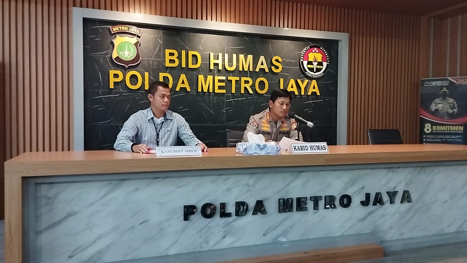 Keterangan Kabid Humas Polda Metro Jaya Kombes Pol Endra Zulpan. (Foto: PMJ News)