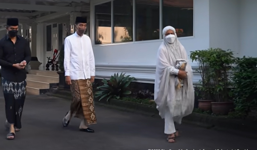 Presiden Joko Widodo beserta Ibu Negara Iriana Jokowi direncanakan akan melaksanakan shalat Idul Adha 1443 Hijriah di Masjid Istiqlal. (Foto: PMJ News/YouTube Setpres)