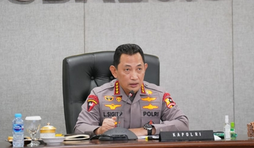Kapolri Jenderal Listyo Sigit Prabowo saat memberikan arahan kepada jajarannya. (Foto: Dok PMJ News)